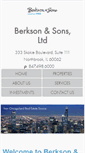 Mobile Screenshot of berksonandsons.com
